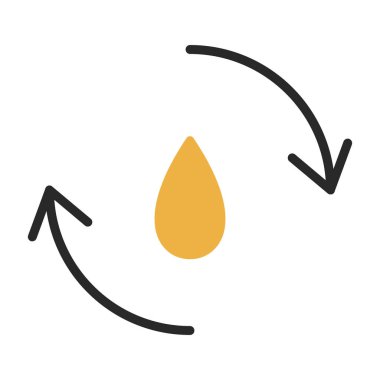 Yağ damlası ikonu. Web için yağ damlası vektör simgesinin özet çizimi