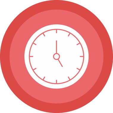 Saat. Web simgesi basit illüstrasyon                  