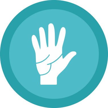 İnsan el simgesi, vektör illüstrasyonu