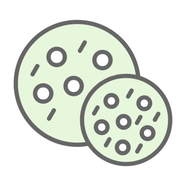 Vektör illüstrasyonu, Çerez simgesi element arkaplanı            