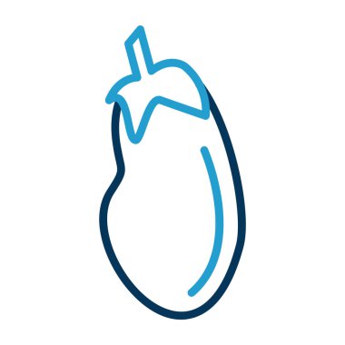 Patlıcan simgesinin vektör çizimi