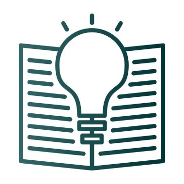 Ampul vektör satırı simgesi