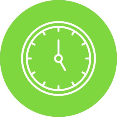 Saat. Web simgesi basit illüstrasyon                  