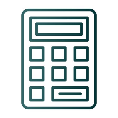 Basit Hesaplayıcı Simgesi, vektör illüstrasyonu