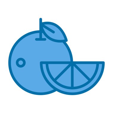 Turuncu simgenin vektör illüstrasyonu