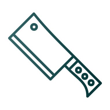 Bıçak ikonu. Ağ için bıçak vektör simgelerinin özet çizimi