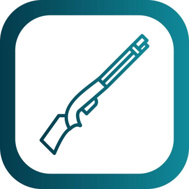 av tüfeği ikonu vektör illüstrasyonu