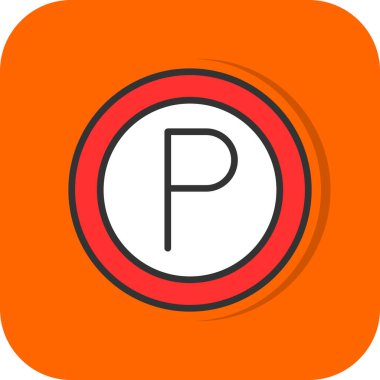 araba park simgesi vektör illüstrasyon                  