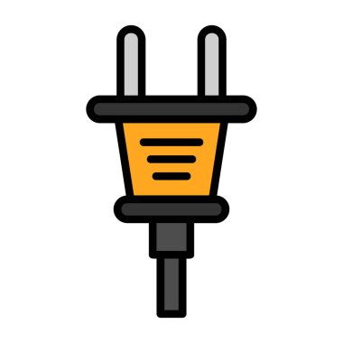 Plug web simgesi, simge illüstrasyonu