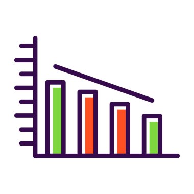 Grafik. Web simgesi basit illüstrasyon 