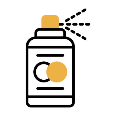 Sprey boya kutusu simgesi basit illüstrasyon