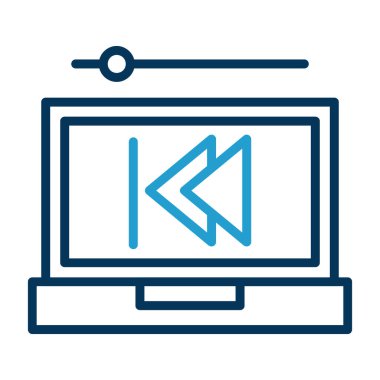 Geri dön, oku geri götür, sol vektör simgesi. Geriye, önceki düğme 