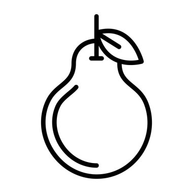 Yapraklı taze armut.