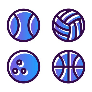 Beyaz arka planda izole edilmiş çizgi topu ikonu. Basketbol sembolü Simgeleri renklendir. vektör.