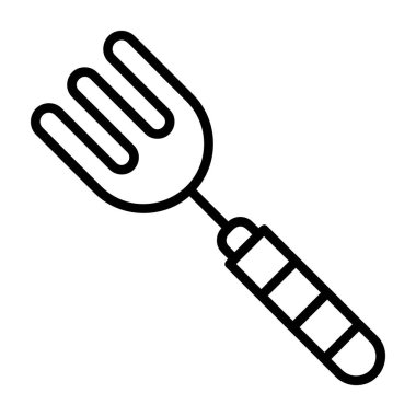 El çatal simgesi, anahat stili