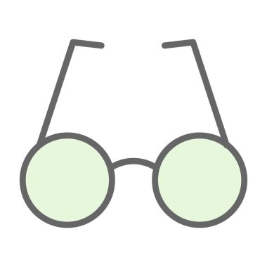 gözlük simgesi, vektör illüstrasyonu 