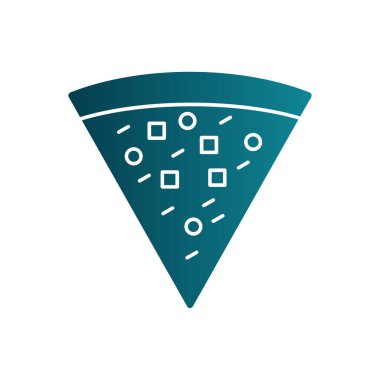 Pizza yaratıcı ikon vektör illüstrasyonu                