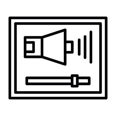 vektör sözcüsü Simgesi illüstrasyonu 