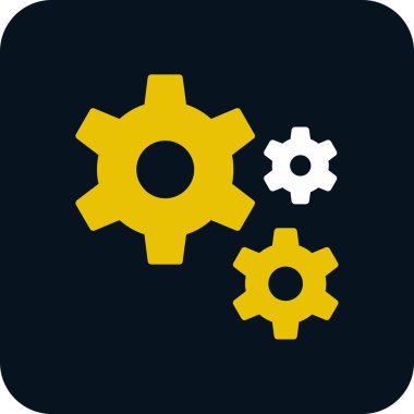 Gears'ı satırı vektör simgesi 
