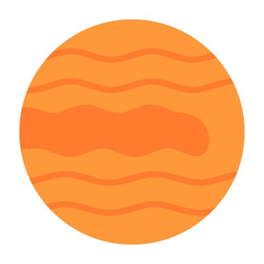 gezegen simgesi, vektör illüstrasyonu basit tasarım