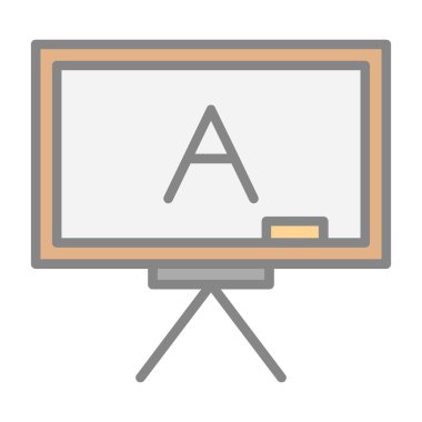 Tahta, eğitim ikonu. Vektör çizimi. eğitim kavramı