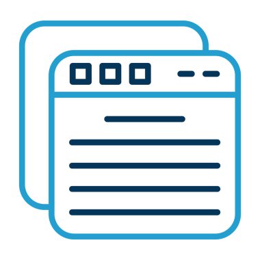 Kontrol listesi. Web simgesi basit illüstrasyon