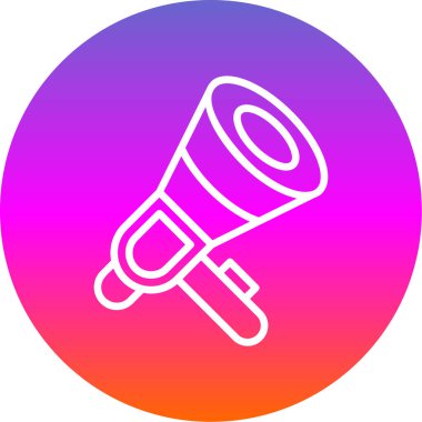 Megafon ikonu vektör illüstrasyonu