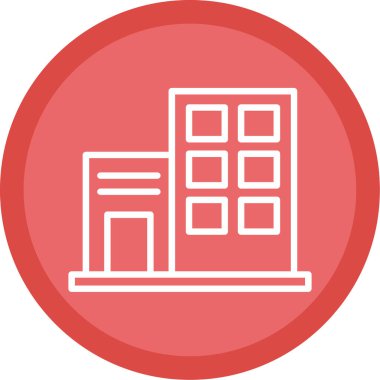 modern yapı web simgesi, vektör illüstrasyonu