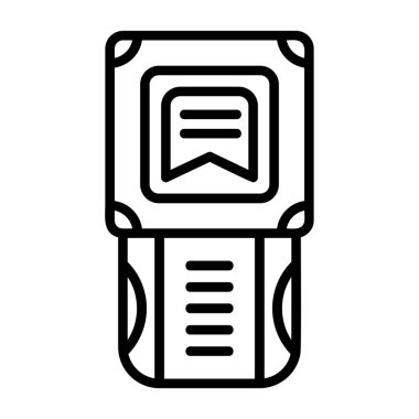 Vektör kol saati simgesi, basit illüstrasyon