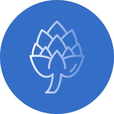 Enginar mı? Web simgesi basit illüstrasyon