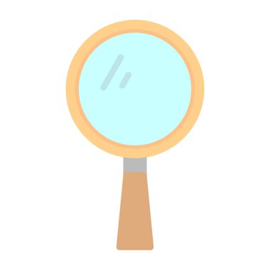 Büyütme camı izole edilmiş ikon web illüstrasyon tasarımı