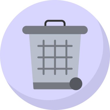 Çöp kutusu vektör illüstrasyonuName 