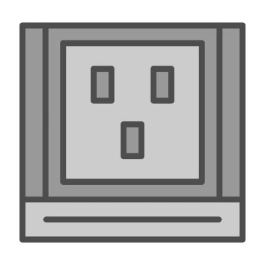 soket simge vektör çizim