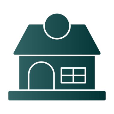 Ev. Web simgesi basit illüstrasyon 