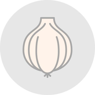  Sarımsak vektör simgesi, illüstrasyon 