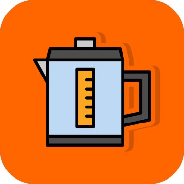 Moda Biçimli Çay Simgesi İzole Arkaplan