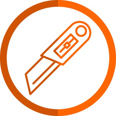 Cutter ağ simgesi vektör illüstrasyonu