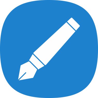 mürekkep kalem simgesi, vektör illüstrasyonu  