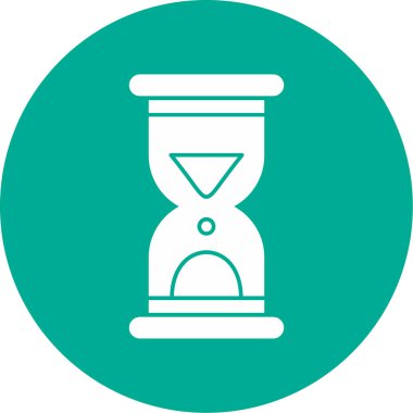 Kum saati. Basit web simgesi tasarımı. Vektör illüstrasyonu 