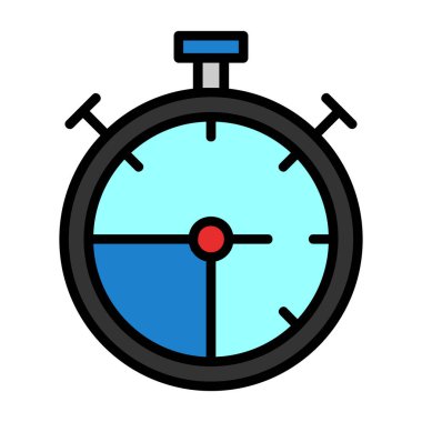Kronometre simgesi web basit illüstrasyon