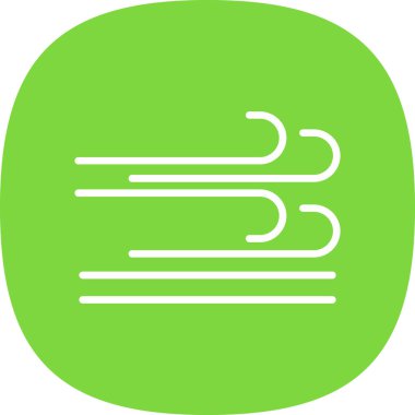 Rüzgar simgesinin vektör illüstrasyonu