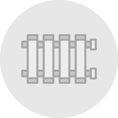 Çit simgesi. Web için çit vektör simgelerinin özet çizimi