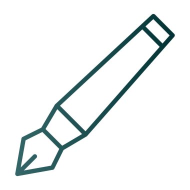 mürekkep kalem simgesi, vektör illüstrasyonu  