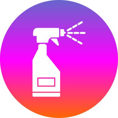 sprey şişe kutsal kişilerin resmi, vektör çizim