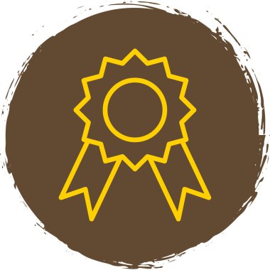 Madalya Web simgesi basit illüstrasyon 