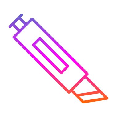 Cutter ağ simgesi vektör illüstrasyonu