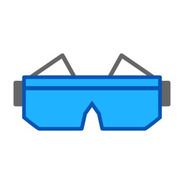 Gözlük. Web simgesi basit illüstrasyon 