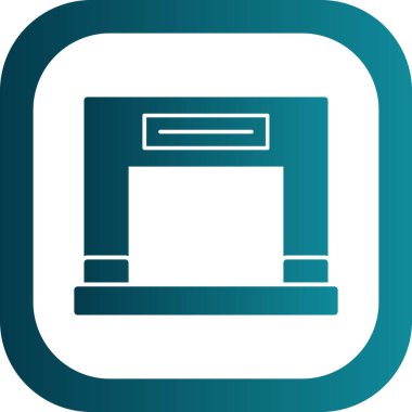 vektör lcd simgesi illüstrasyonu