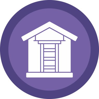 vektör evi simgesi, vektör illüstrasyonu