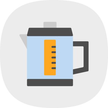 Kupası düz vektör simgesi